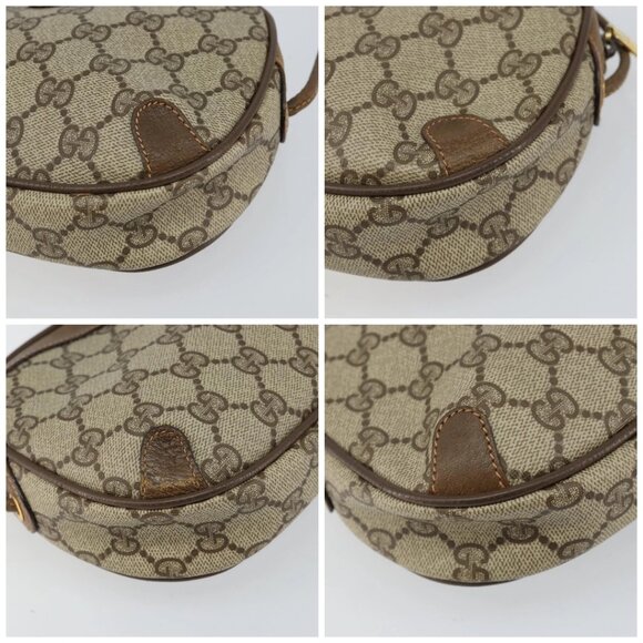 GUCCI GG Supreme Web Sherry Line Bag PVC Beige Gold 89 02 066 Auth 142438 - Picture 14 of 16